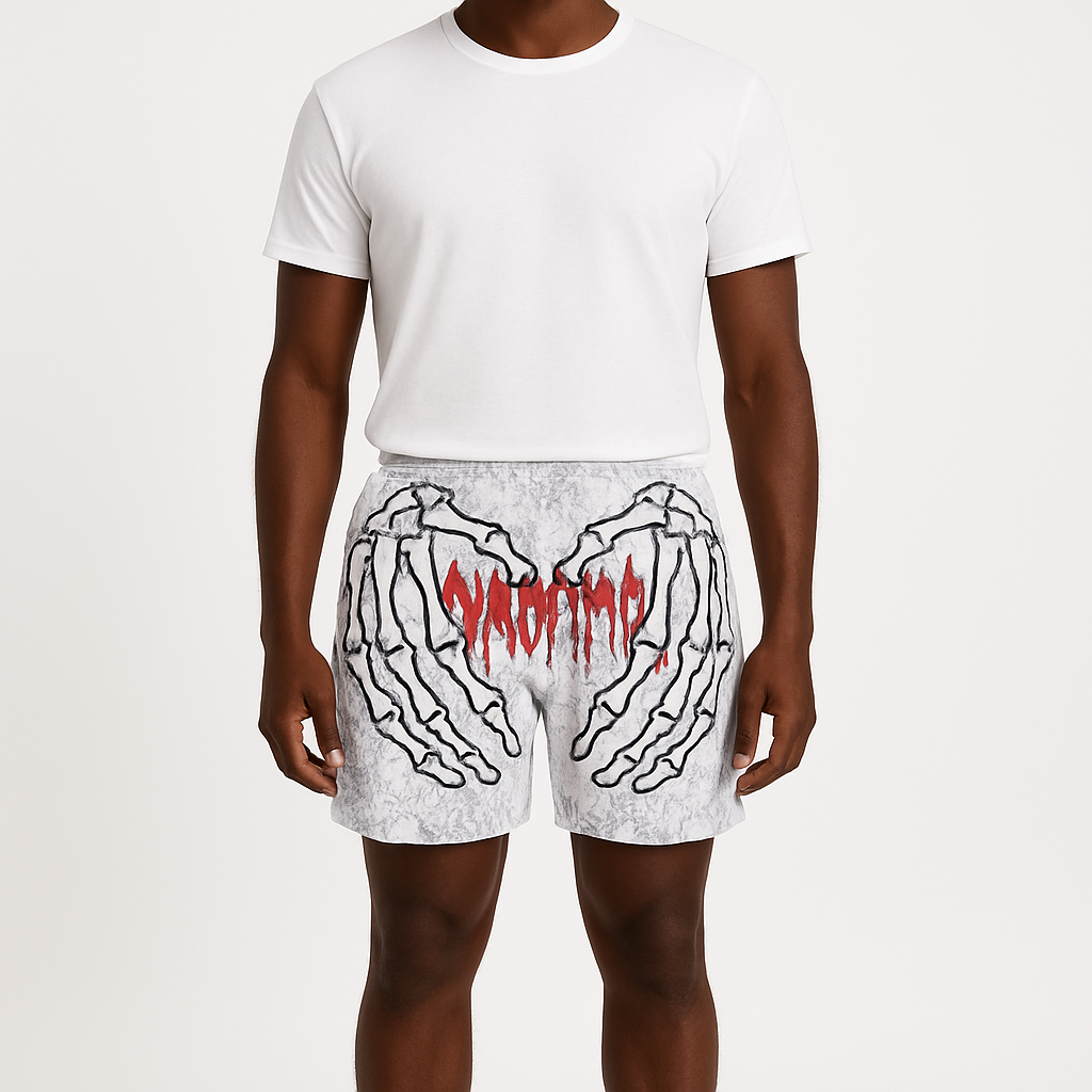 Skeleton Hands Shorts